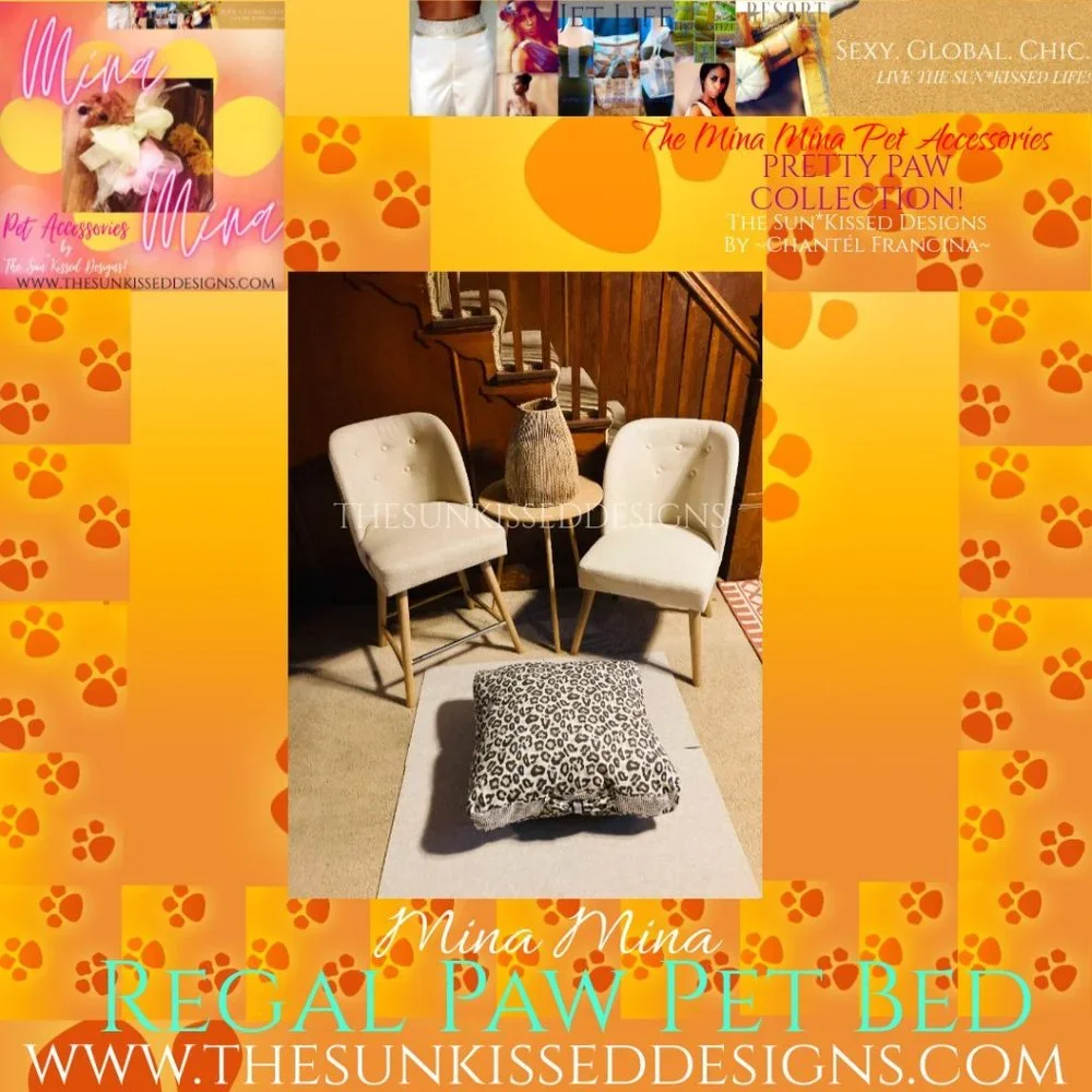 2 Mina Mina Regal Paw Pet Beds By~The Sun*Kissed Designs
